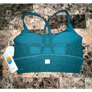 VUORI LONG LINE ELEVATION BRA JADE HEATHER COLOR SIZE XS PTP 12” NWT